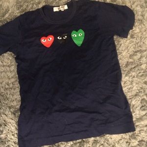 Cdg triple heart shirt